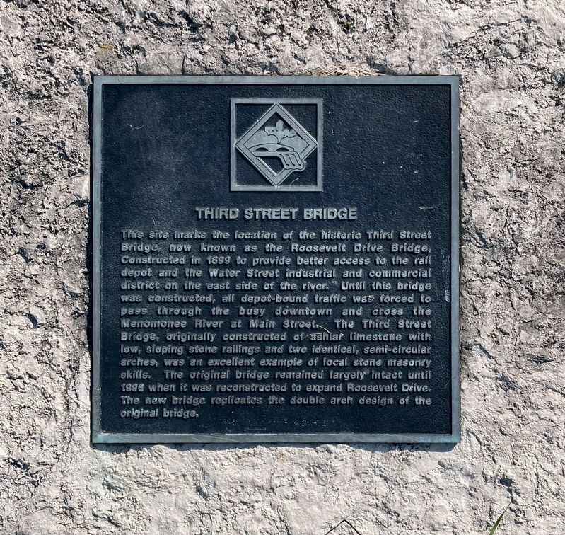 Third Street Bridge Marker image. Click for full size.