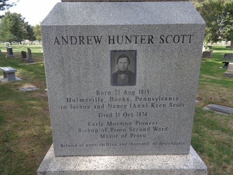 History of Scott Memorial image. Click for full size.
