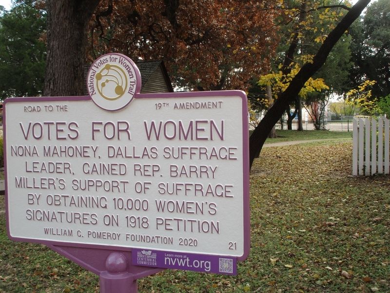Votes for Women Marker. Click for full size. Votes for Women Marker image. Click for full size.