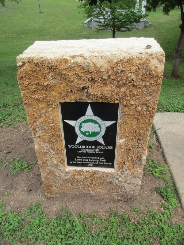 Wooldridge Square Lone Star Legacy Park sign image. Click for full size.
