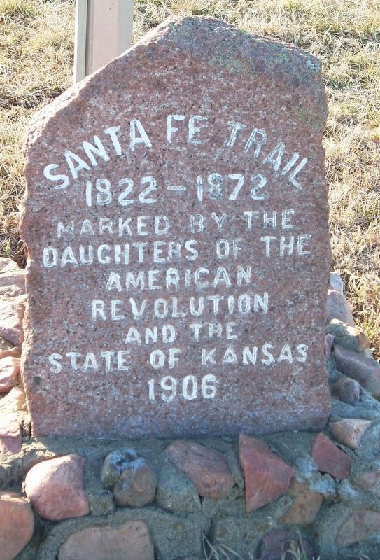 Sante Fe Trail Marker. Click for full size. Sante Fe Trail Marker image. Click for full size.