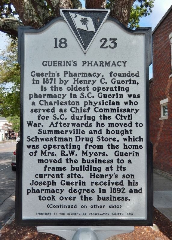 Guerin's Pharmacy Marker<br>(<i>east side</i>) image. Click for full size.