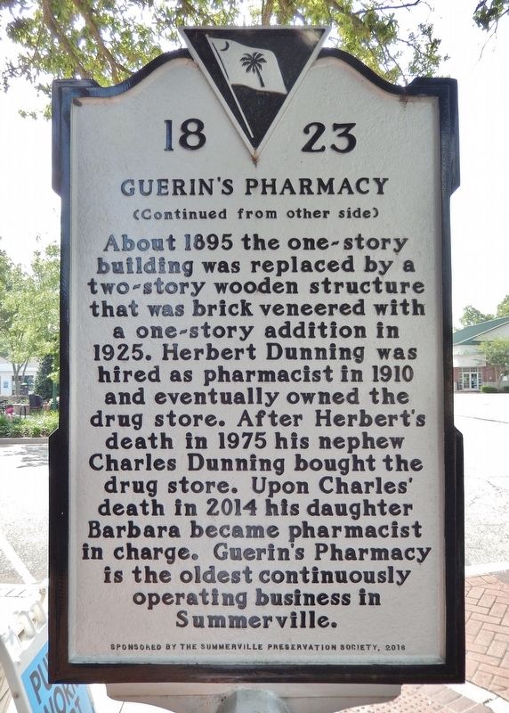 Guerin's Pharmacy Marker<br>(<i>west side</i>) image. Click for full size.