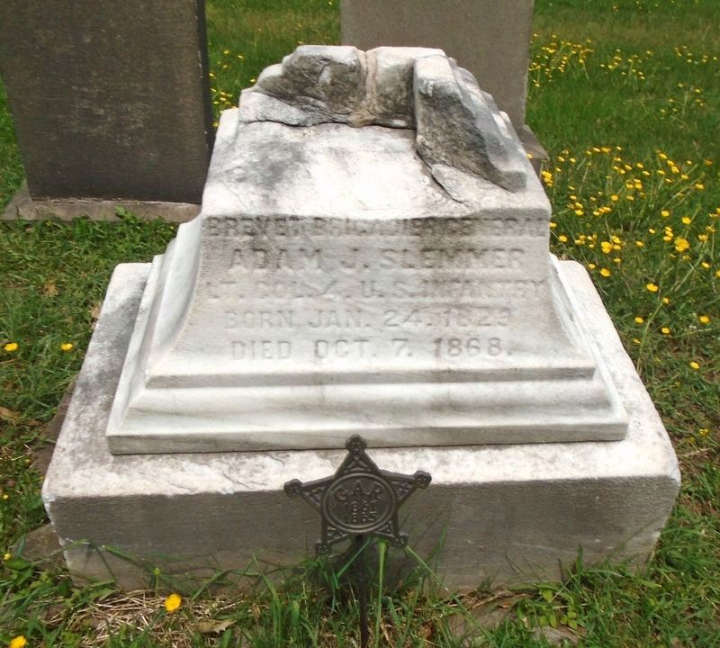 Adam Jacoby Slemmer Grave Monument image. Click for full size.