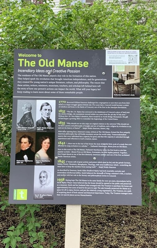 The Old Manse Marker image. Click for full size.