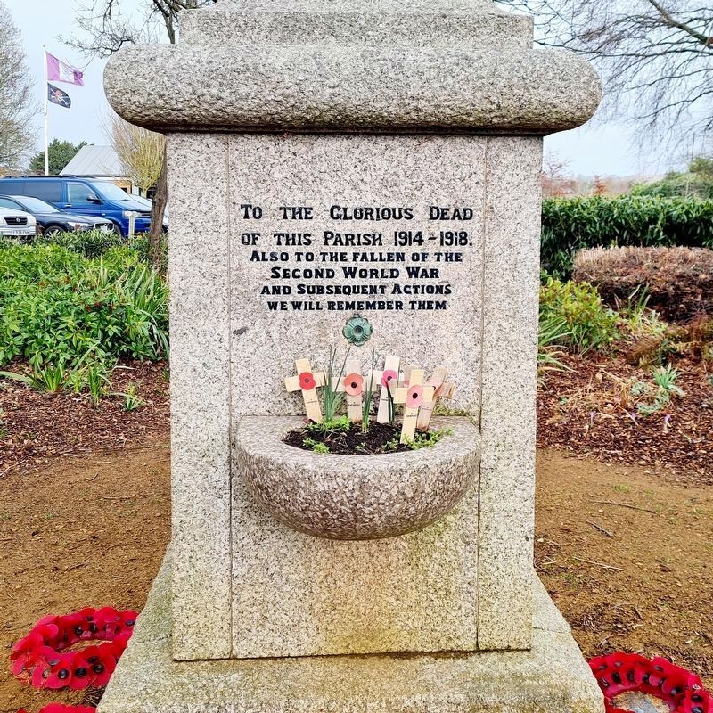 Dedworth and Clewer War Memorial, Side One image. Click for full size.