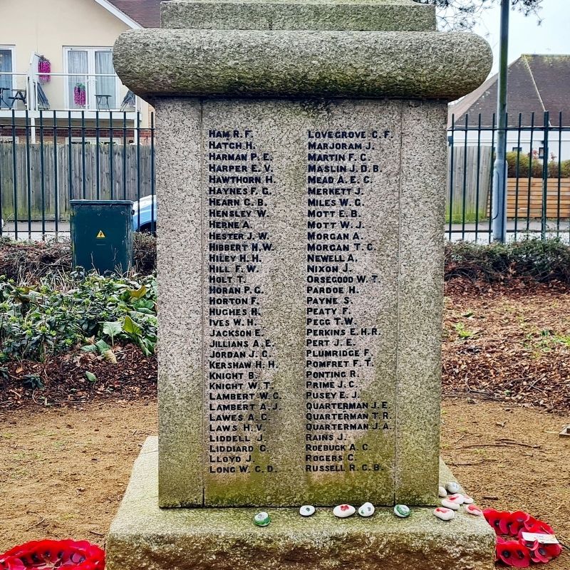 Dedworth and Clewer War Memorial, Side Three image. Click for full size.