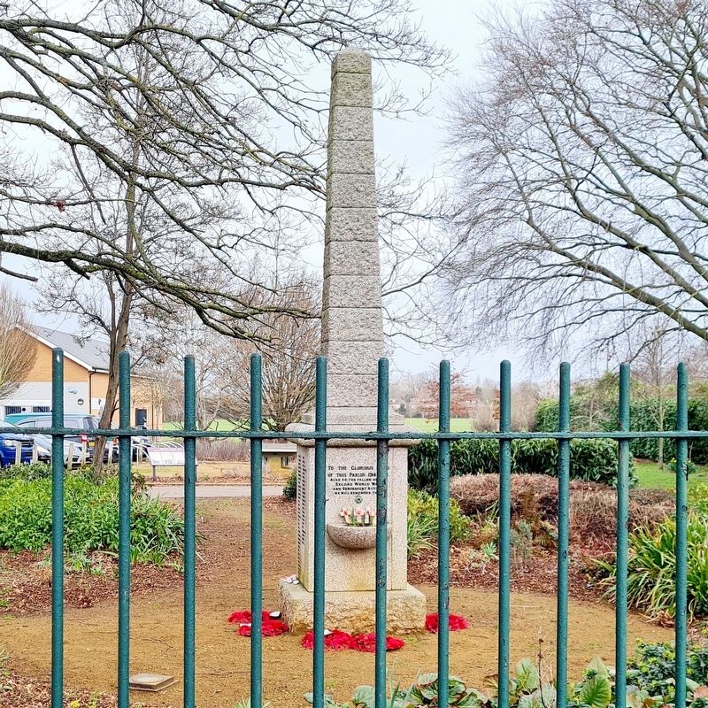 Dedworth and Clewer War Memorial (as seen from the road) image. Click for full size.