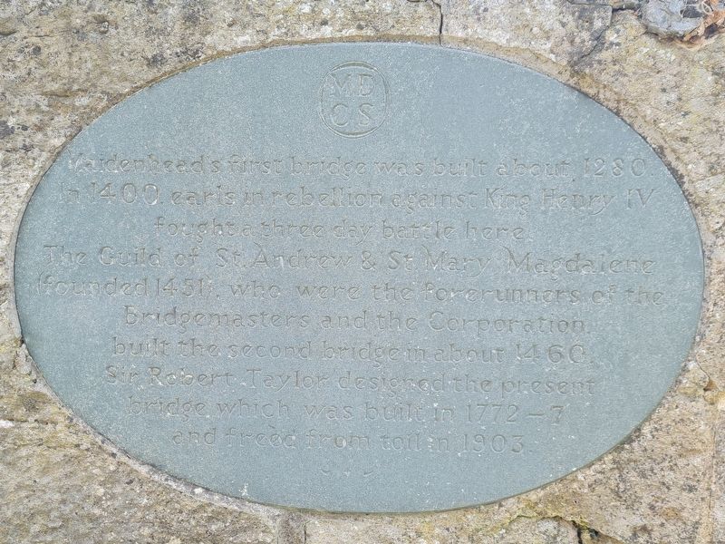 Maidenhead Bridge Marker image. Click for full size.
