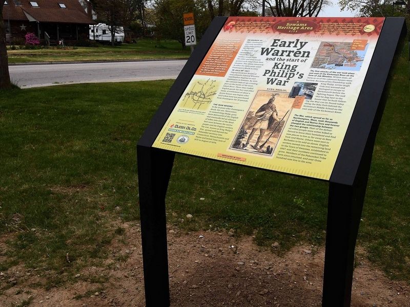 Early Warren and the start of King Philip's War Marker image, Touch for more information