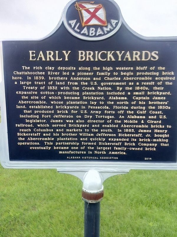Early Brickyards Marker image. Click for full size.
