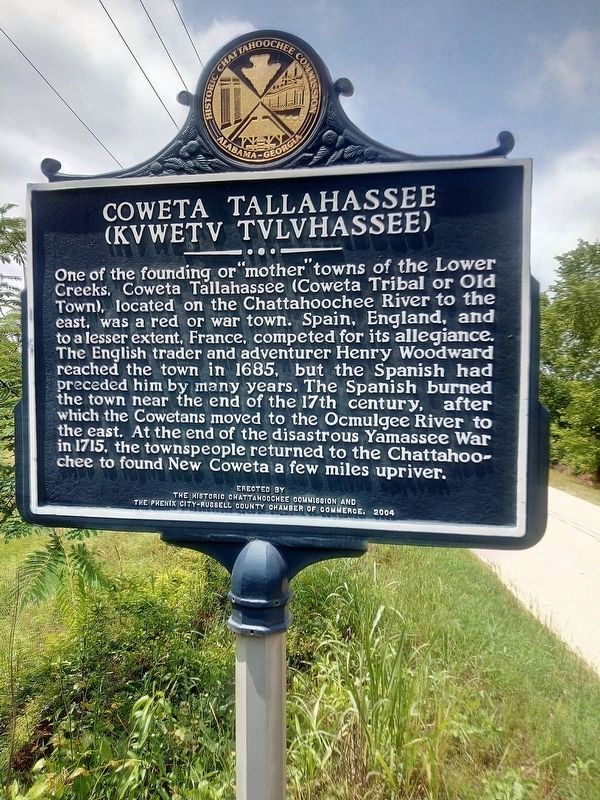 Coweta Tallahassee Marker Side image. Click for full size.