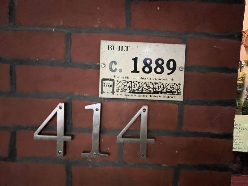 Built c. 1889 Marker image. Click for full size.
