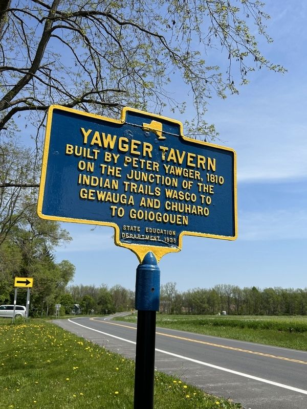 Yawger Tavern Marker image. Click for full size.