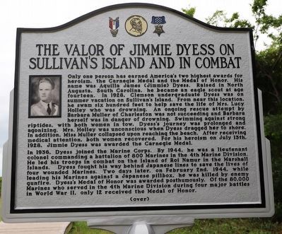 The Valor of Jimmie Dyess on Sullivan's Island and in Combat / The Remarkable Story of Jimmie Dyess image. Click for full size.
