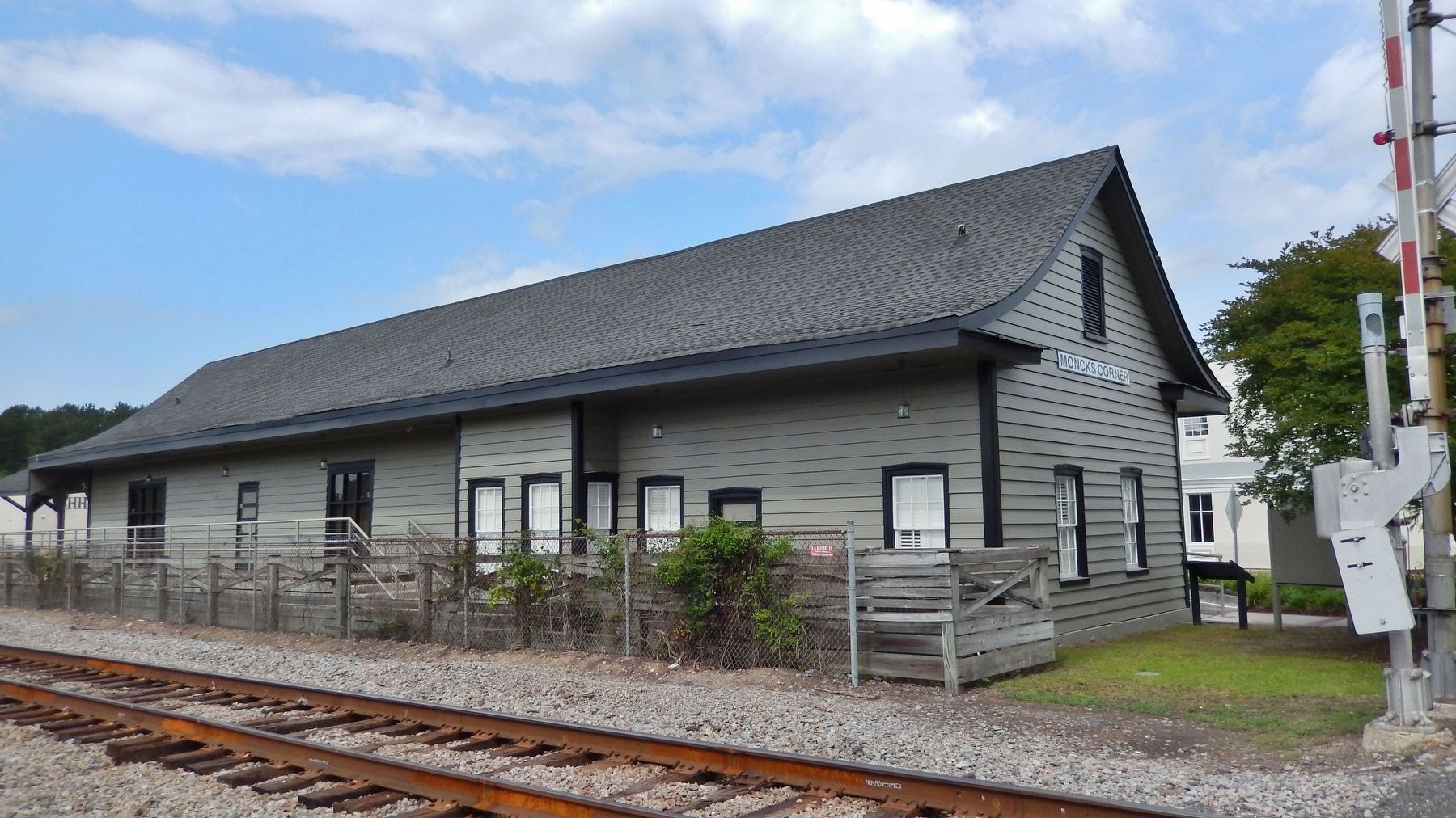 Moncks Corner Train Depot (<i>northeast elevation</i>) image. Click for full size.