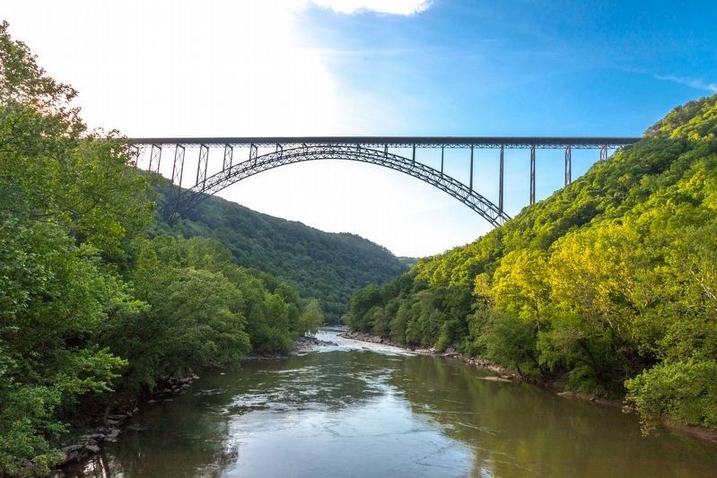 Its Replacement, the New River Gorge Bridge image. Click for full size.