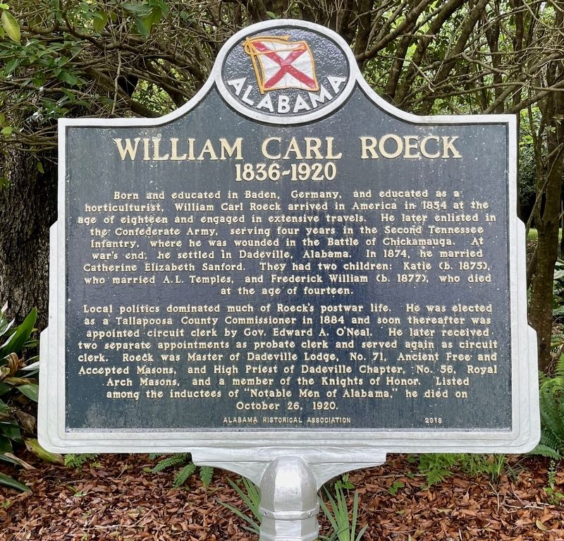 William Carl Roeck Marker image. Click for full size.