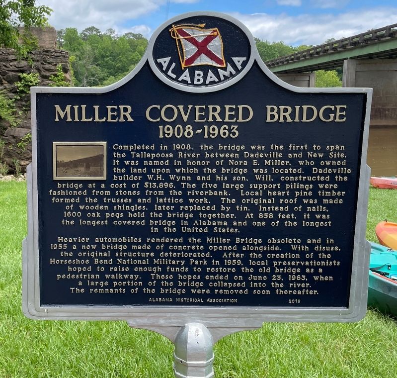 Miller Covered Bridge Marker image. Click for full size.