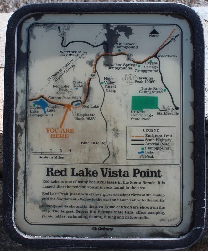Red Lake Vista Point Marker image. Click for full size.