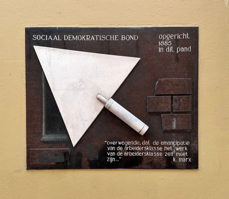 Sociaal Democratische Bond / Social Democratic Union Marker image. Click for full size.