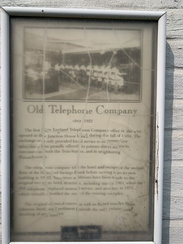 Old Telephone Company Marker image. Click for full size.