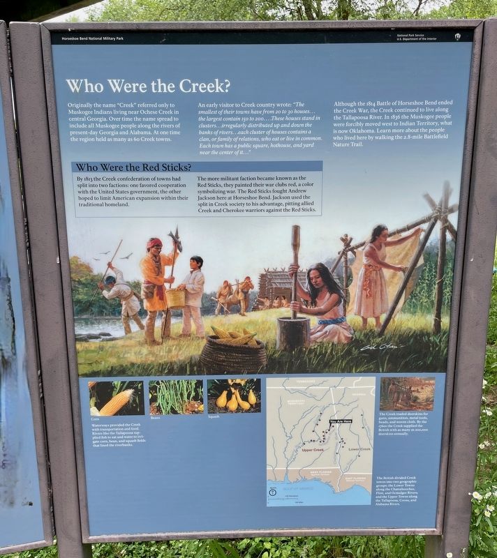 Who Were the Creek? Marker image. Click for full size.
