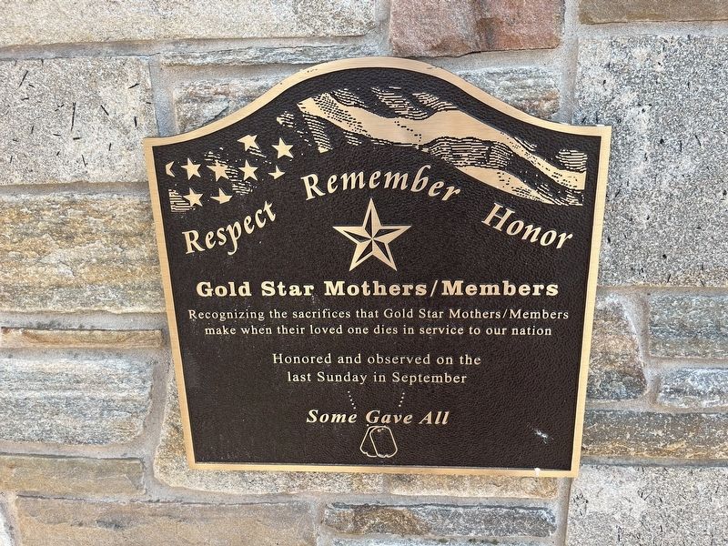 Gold Star Mothers / Members Marker. Click for full size. Gold Star Mothers / Members Marker image. Click for full size.