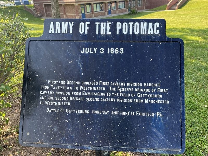 Army of the Potomac Marker image. Click for full size.