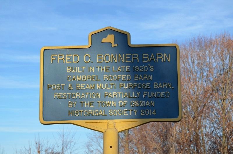 Fred C. Bonner Barn Marker image. Click for full size.