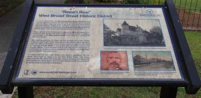 "Reese's Row" Marker. Click for full size. "Reese's Row" Marker image. Click for full size.