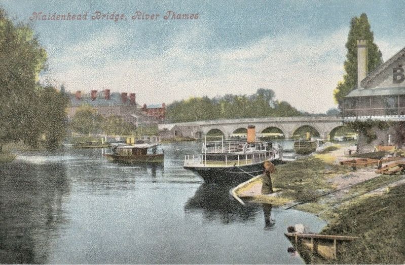 Maidenhead Bridge, River Thames image. Click for full size.