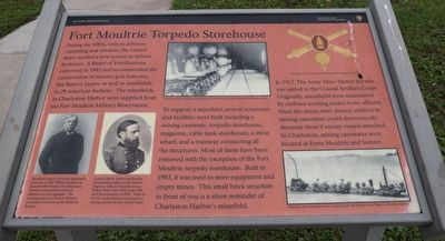 Fort Moultrie Torpedo Storehouse Marker image. Click for full size.