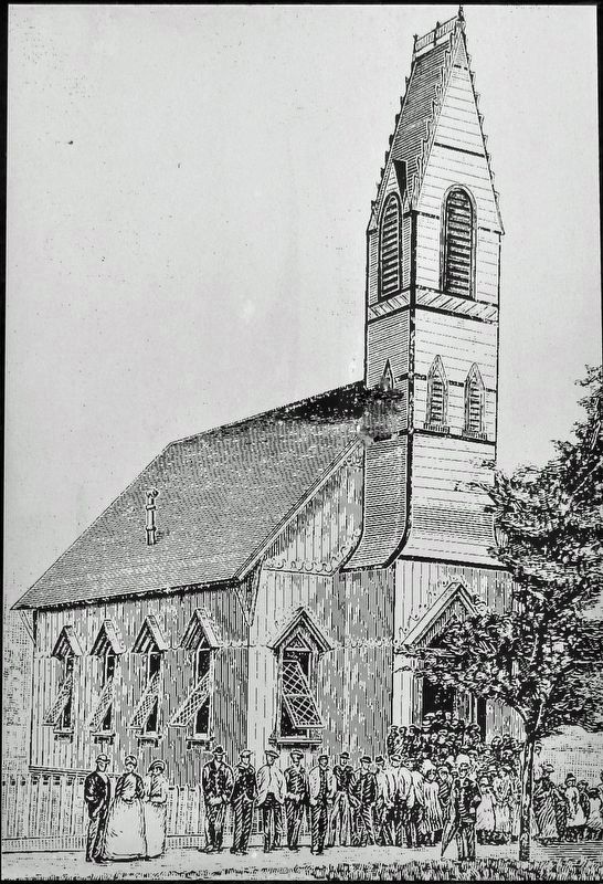 Marker detail: Ebenezer Presbyterian Church image. Click for full size.