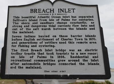 Breach Inlet side of marker image. Click for full size.