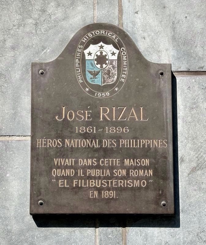 Jos Rizal (1861-1896) Marker image. Click for full size.