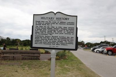Breach Inlet / Military History Marker image. Click for full size.