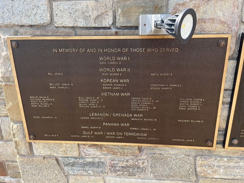 Veterans Memorial Marker image. Click for full size.