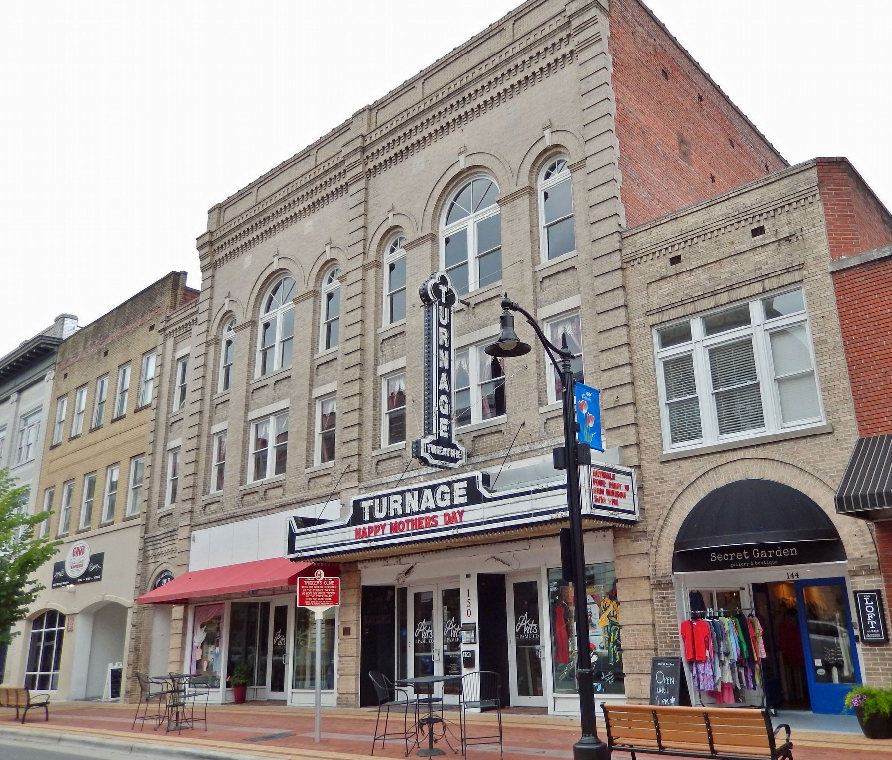 Turnage Theater (<i>southeast elevation</i>) image. Click for full size.