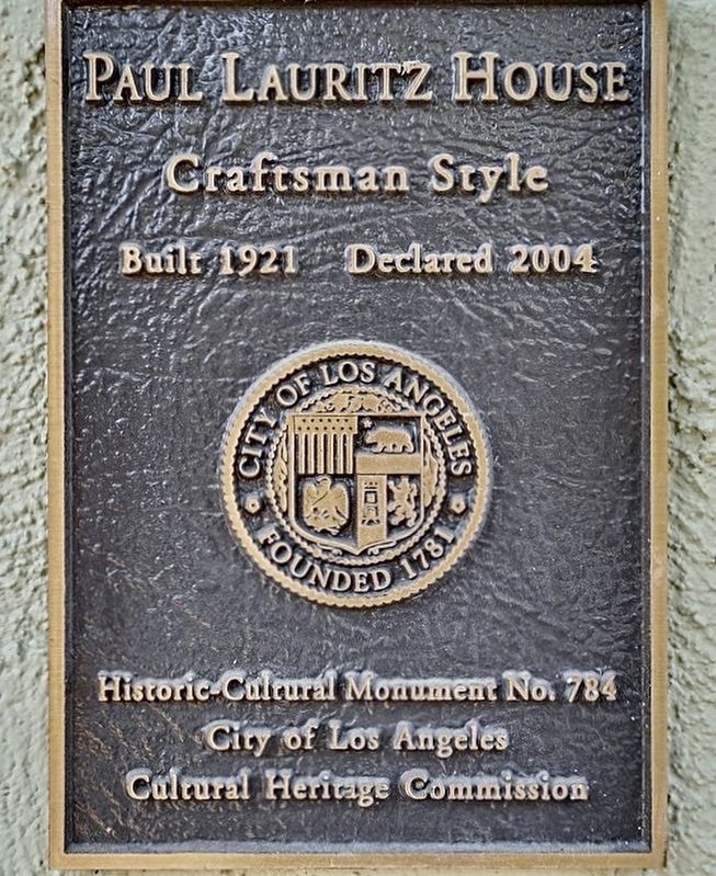 Paul Lauritz House Marker image. Click for full size.