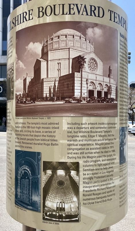 Wilshire Boulevard Temple Marker image. Click for full size.