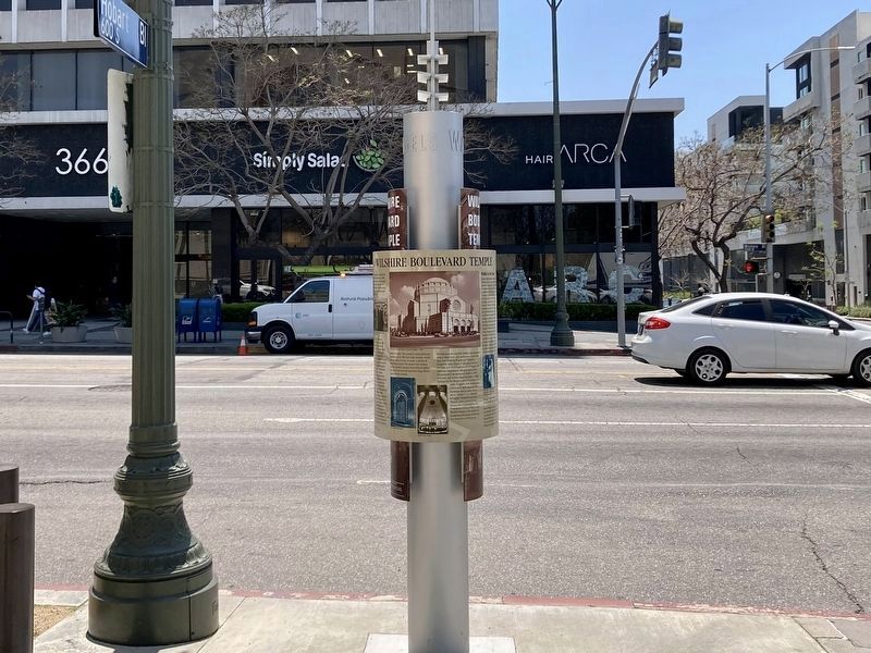 Wilshire Boulevard Temple Marker image. Click for full size.