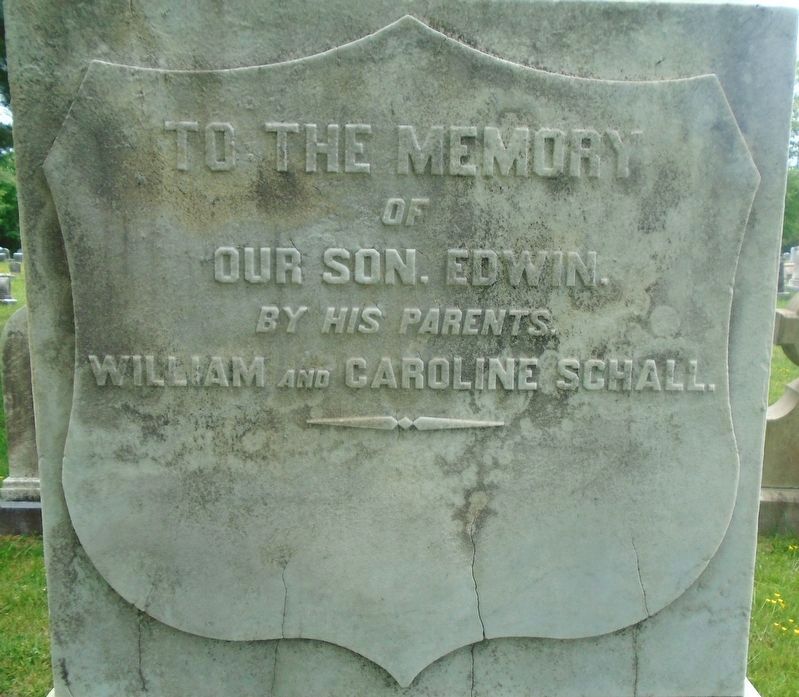 Colonel Edwin Schall Marker image. Click for full size.