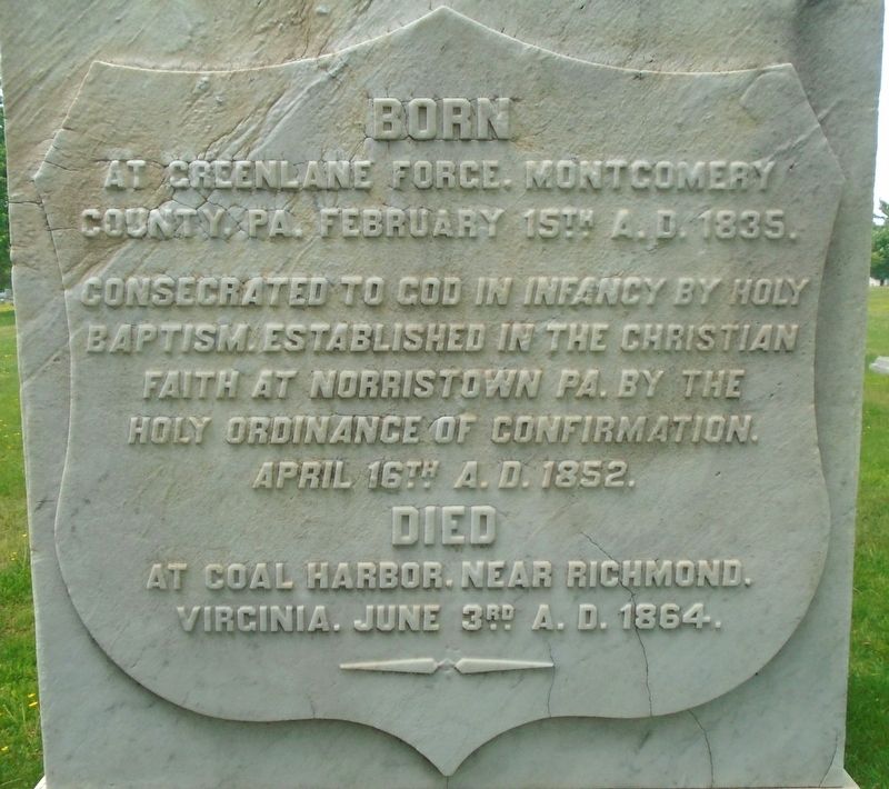 Colonel Edwin Schall Marker image. Click for full size.