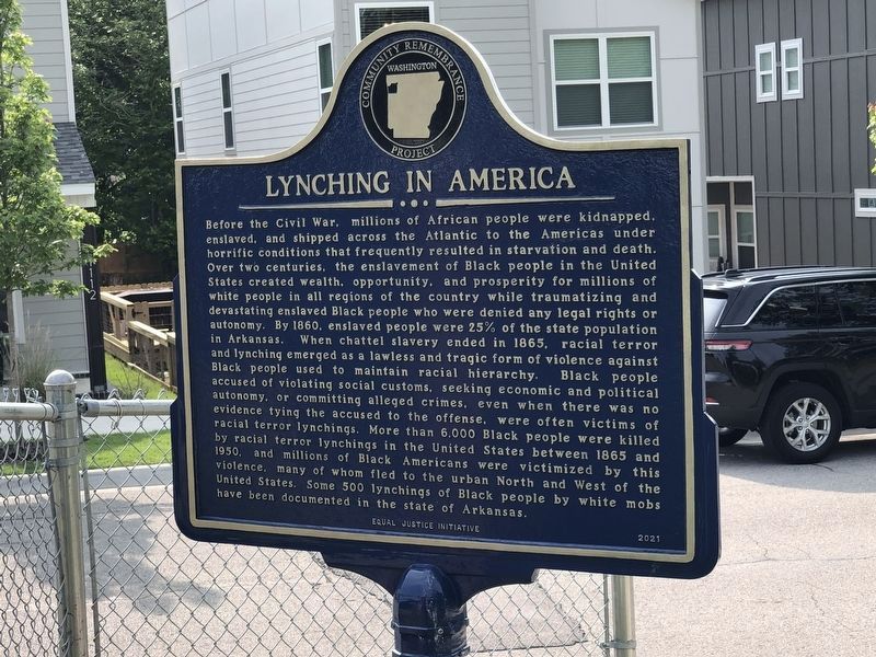 Lynching in America Marker Side image. Click for full size.