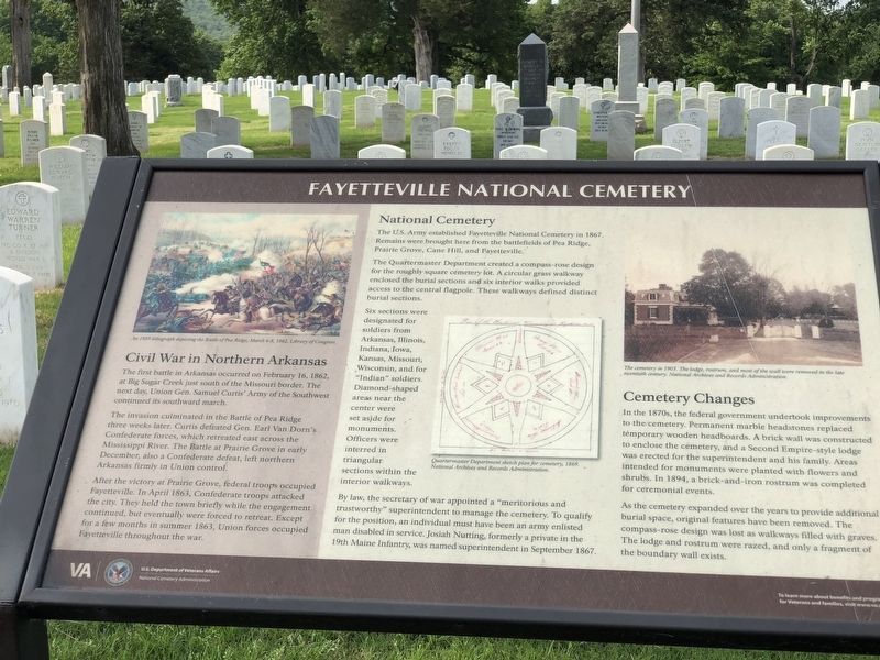 Fayetteville National Cemetery Marker image. Click for full size.