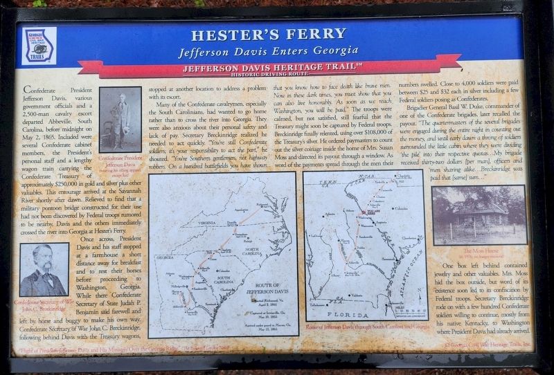 Hester's Ferry Marker image. Click for full size.
