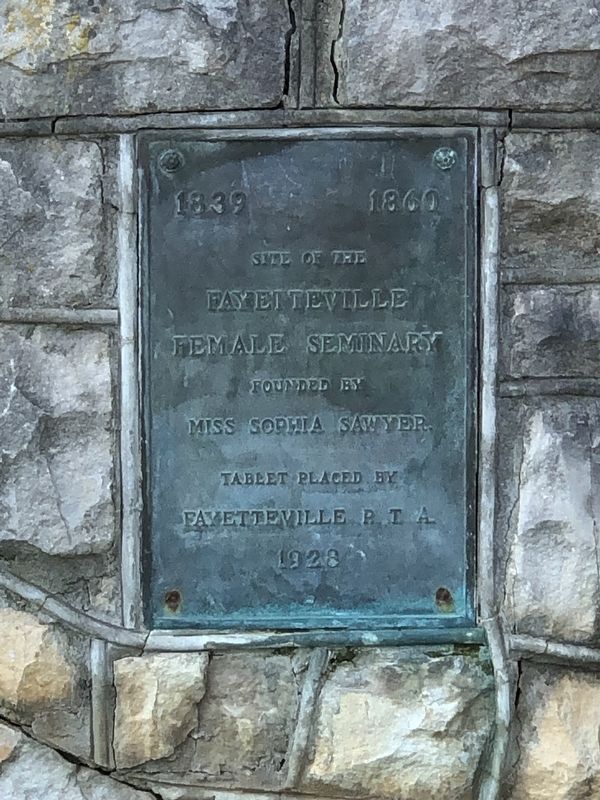 Fayetteville Female Seminary Marker image. Click for full size.