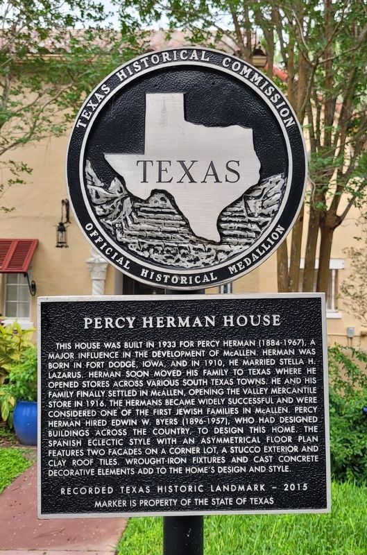 Percy Herman House Marker image. Click for full size.