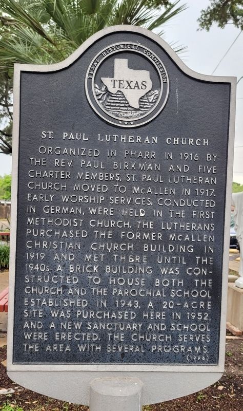 St. Paul Lutheran Church Marker image. Click for full size.